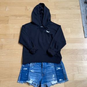PINK Victoria's Secret Black Sweatshirt - Size M